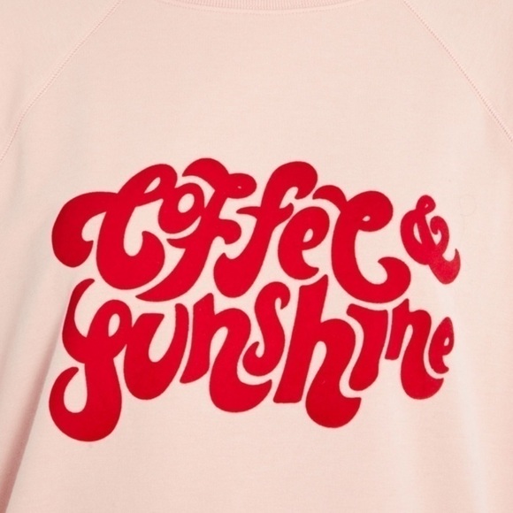 WILDFOX Coffee & Sunshine oversized beachy statement sweatshirt jumper size S - Picture 6 of 8